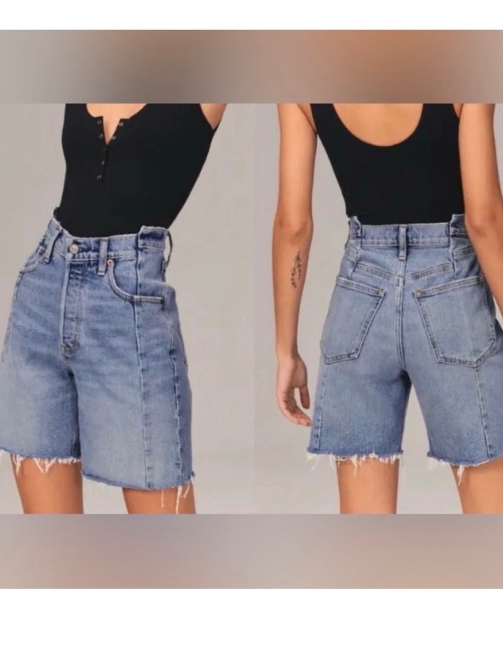 Abercrombie & Fitch 7” Dad Shorts High Rise Size 31.